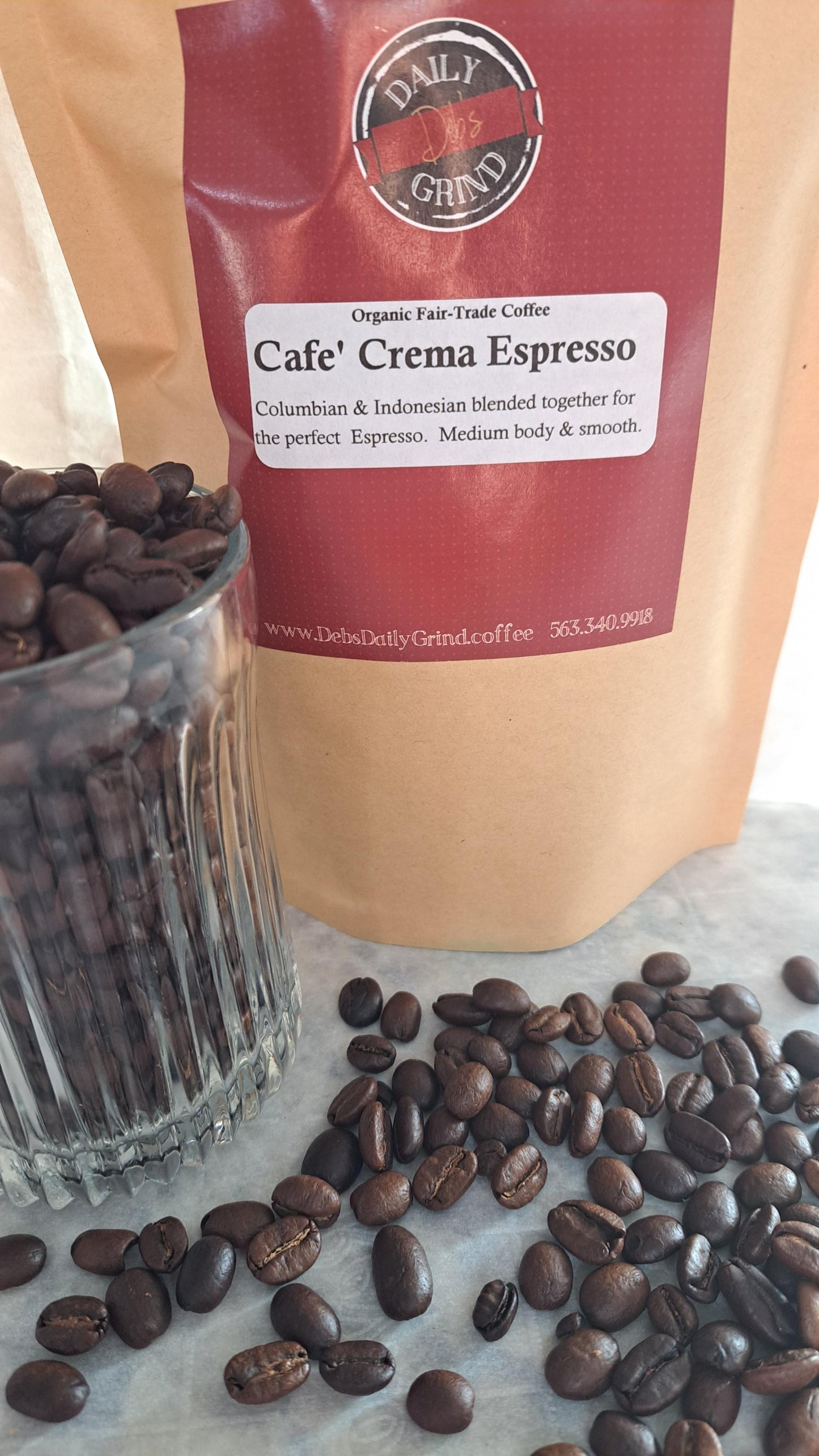 Cafe' Crema Espresso / Organic Fair-Trade